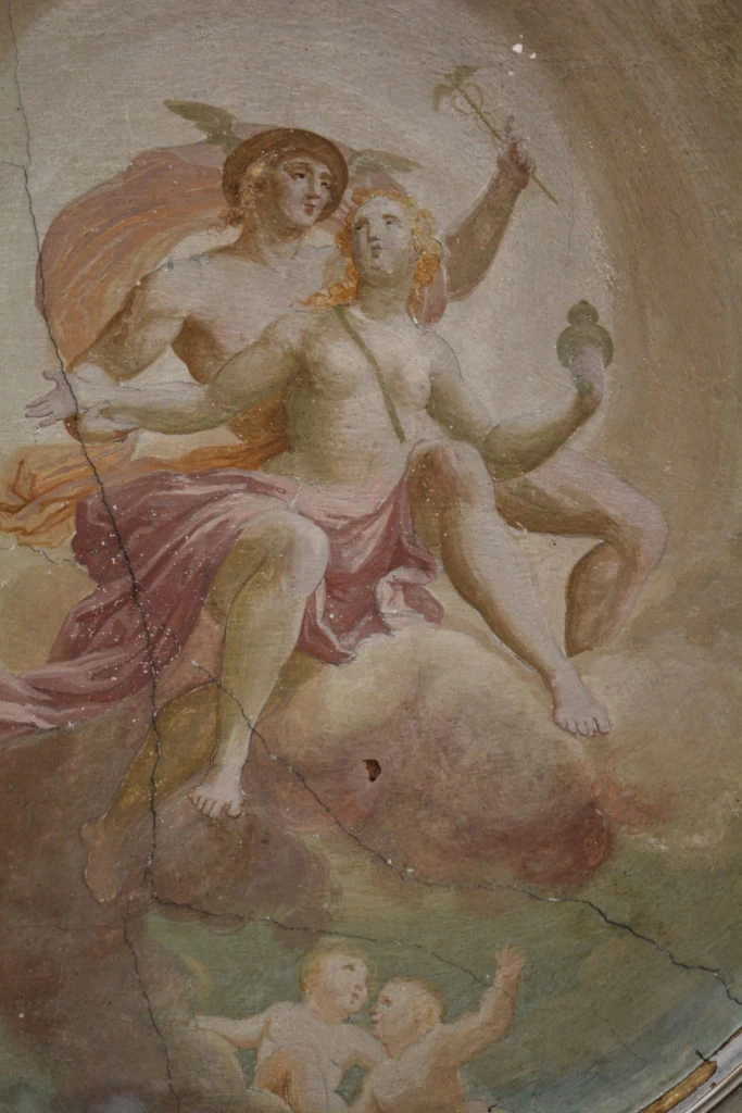 Giuseppe Teosa-64-Mercurio, Aurora e amorini, 1788-1791 - Palazzo Averoldi